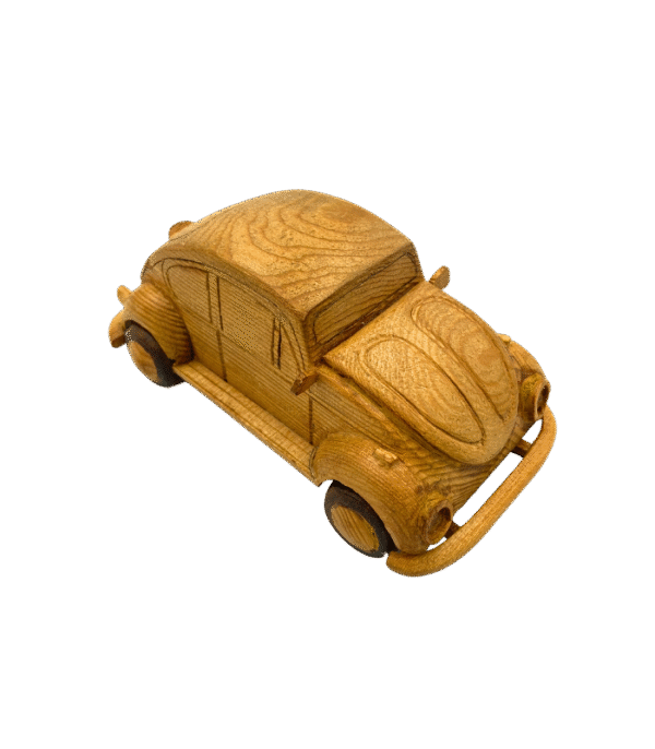 Handcrafted Vintage Volkswagen Wooden Foxy Car - Image 2