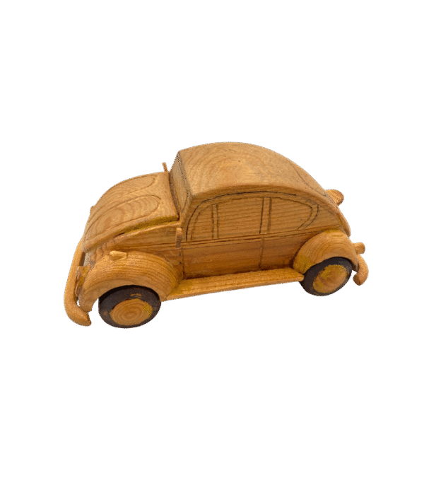 Handcrafted Vintage Volkswagen Wooden Foxy Car - Image 5