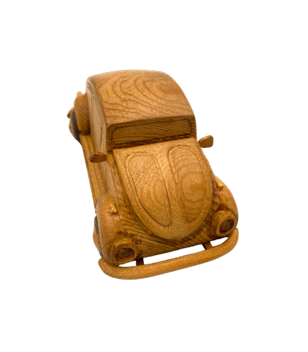 Handcrafted Vintage Volkswagen Wooden Foxy Car - Image 4