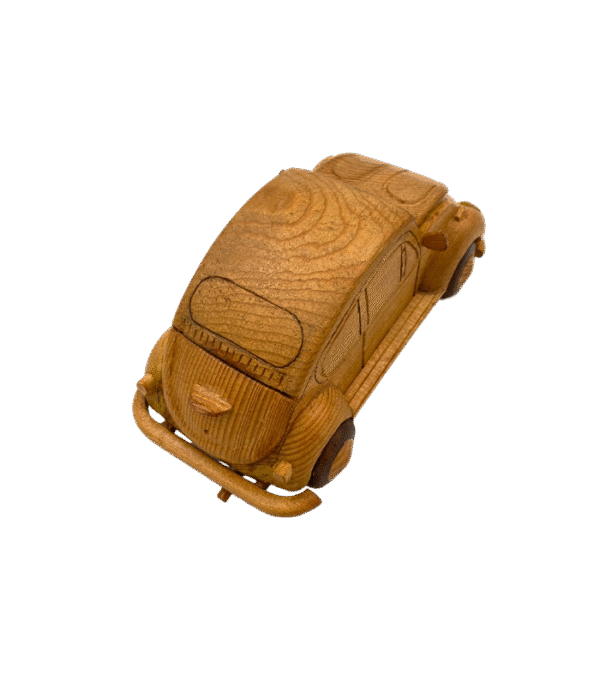 Handcrafted Vintage Volkswagen Wooden Foxy Car - Image 3