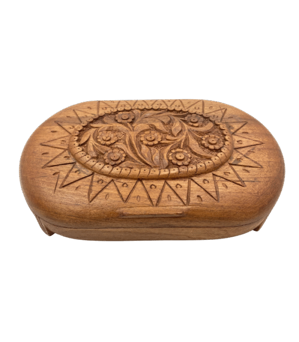 Oval Wooden Keepsake Box