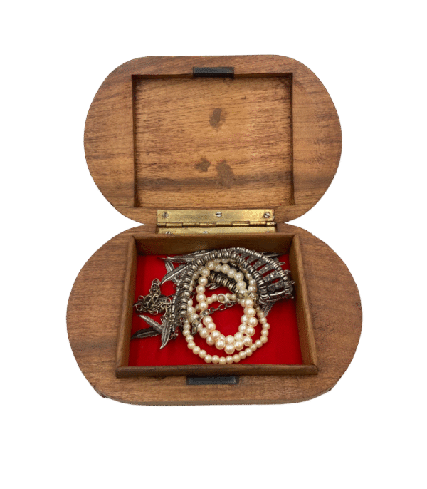 Oval Wooden Keepsake Box - Image 3