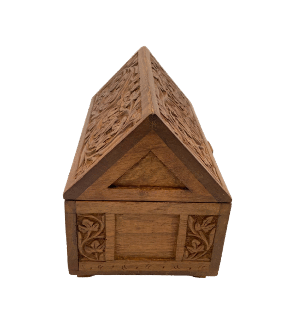 Hand-Carved Wooden Chasse Box - Image 2